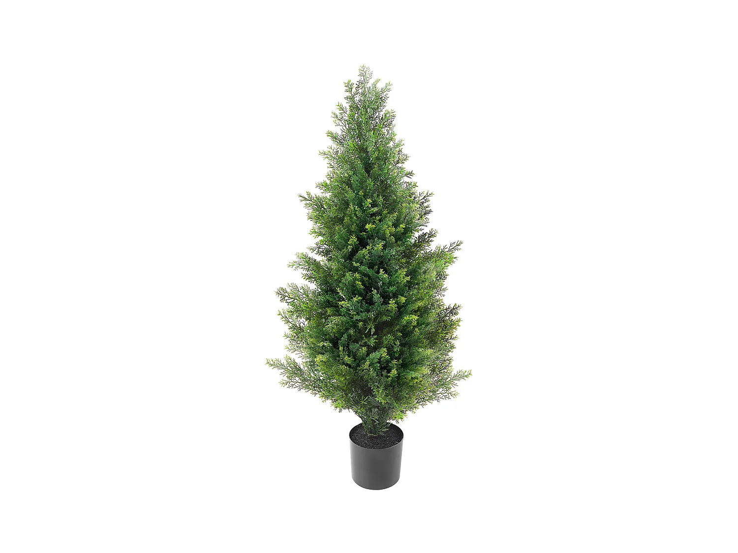 Plante Artificielle, SucceBuy Lot de 2 Arbres Topiariés Artificiels en Cèdre de 91 cm Résistants Aux UV pour Décoration Intérieure/Extérieure
