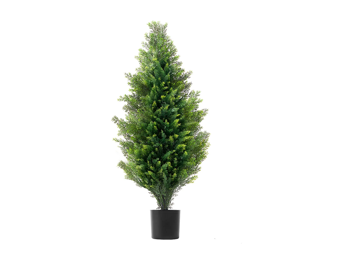 Plante Artificielle, SucceBuy Lot de 2 Arbres Topiariés Artificiels en Cèdre de 91 cm Résistants Aux UV pour Décoration Intérieure/Extérieure