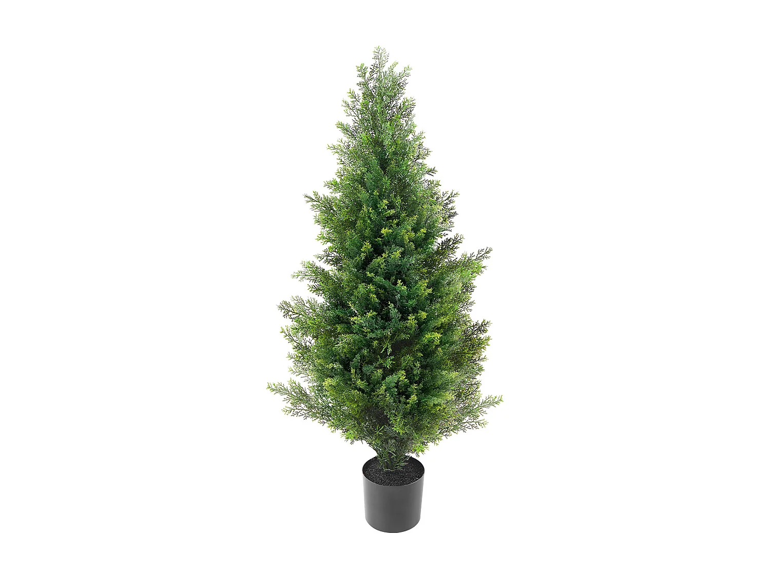 Plante Artificielle, SucceBuy Lot de 2 Arbres Topiariés Artificiels en Cèdre de 91 cm Résistants Aux UV pour Décoration Intérieure/Extérieure