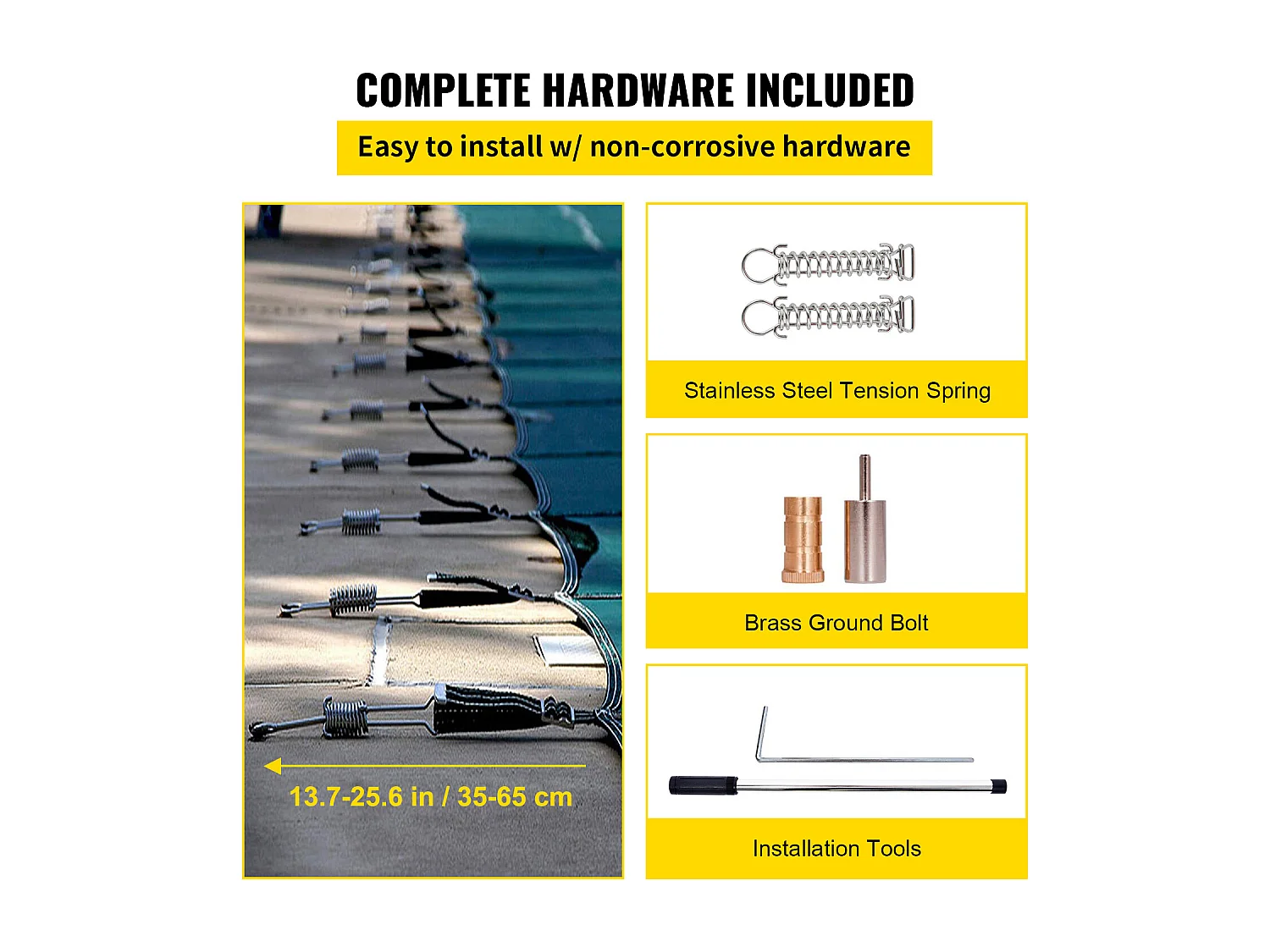 Zimowa Osłona Basenu, SucceBuy 610 X 1220 Cm Zielona Prostokątna Siatka Bezpieczeństwa Do Użytku Na Zewnątrz Zimą