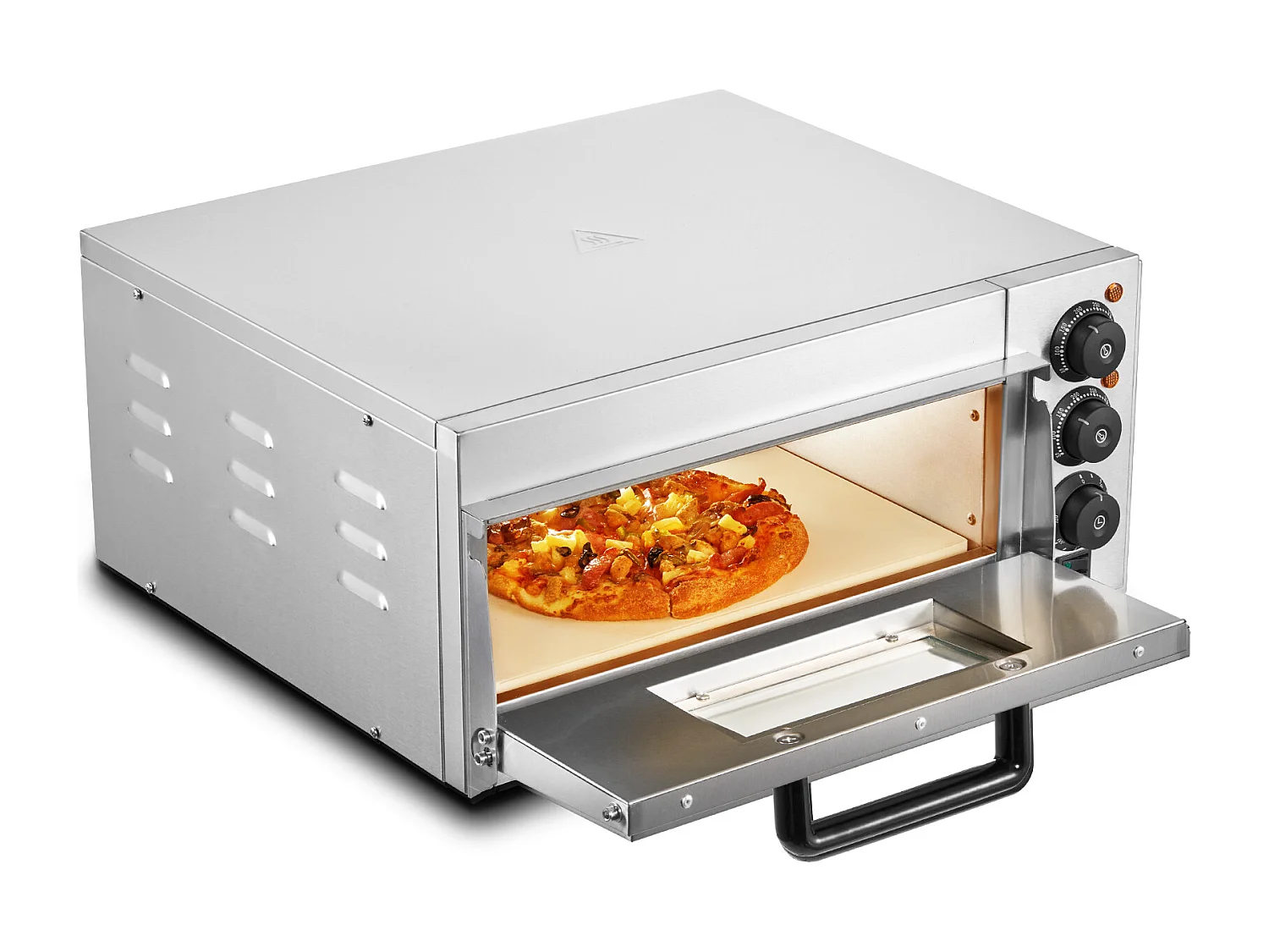 Four à Pizza SucceBuy de Comptoir Commercial de 40.64CM, Parfait pour Votre Cuisine, Votre Dortoir, Votre Camping et Vos Fêtes