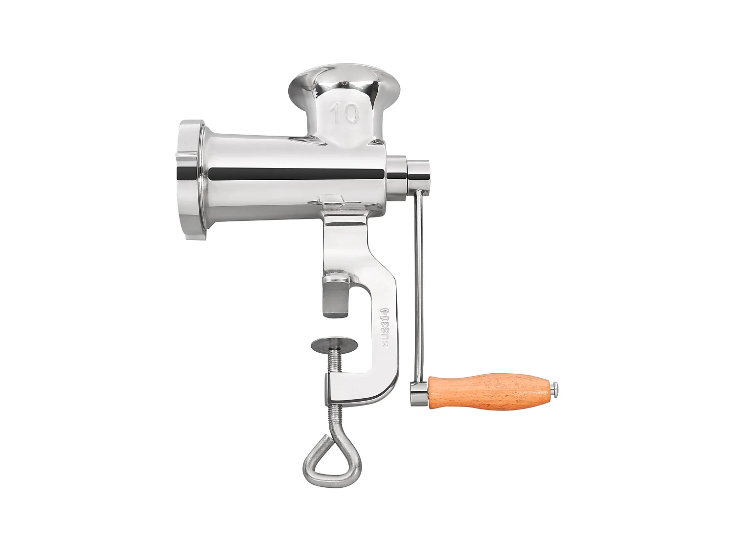 Hachoir à Viande Manuel Robuste Succebuy - Acier Inoxydable avec Remplisseur de Saucisses et Pince