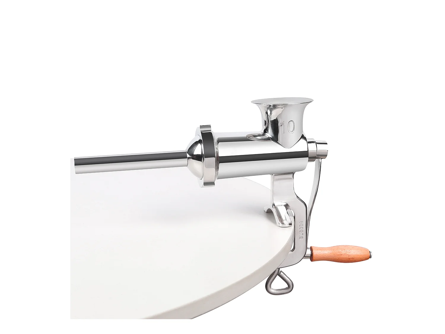Hachoir à Viande Manuel Robuste Succebuy - Acier Inoxydable avec Remplisseur de Saucisses et Pince