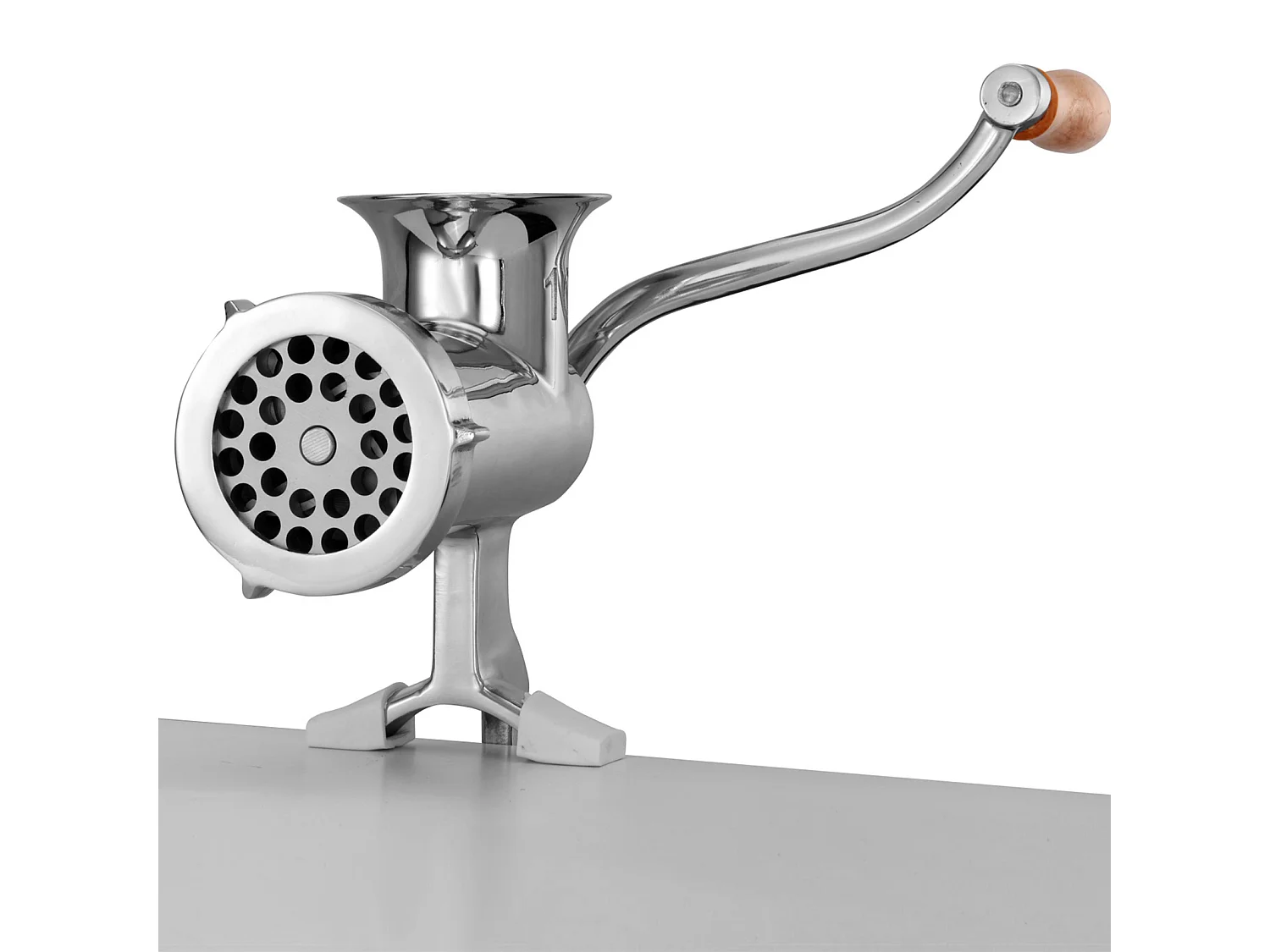 Hachoir à Viande Manuel Robuste Succebuy - Acier Inoxydable avec Remplisseur de Saucisses et Pince