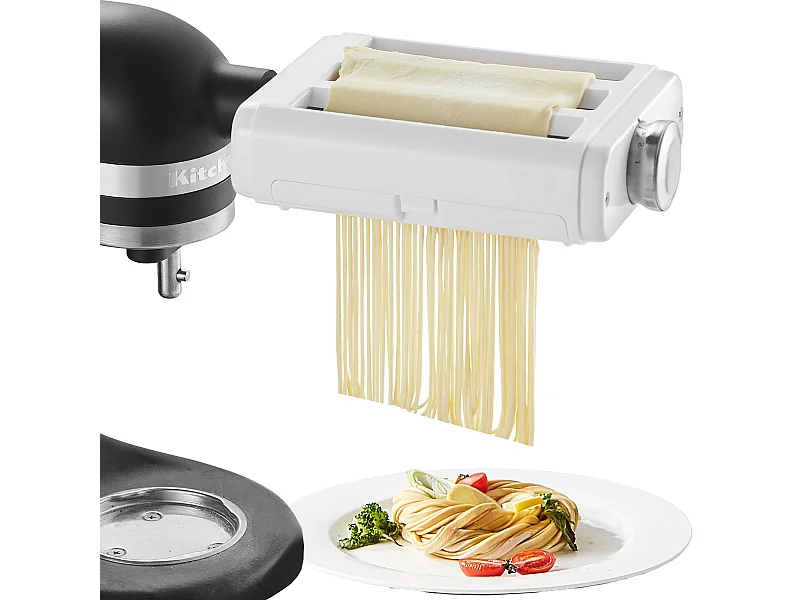 Pastarol SucceBuy Accessoire voor Pasta 3 in 1 voor KitchenAid-Mixer Set van Snijrols van Roestvrij Staal