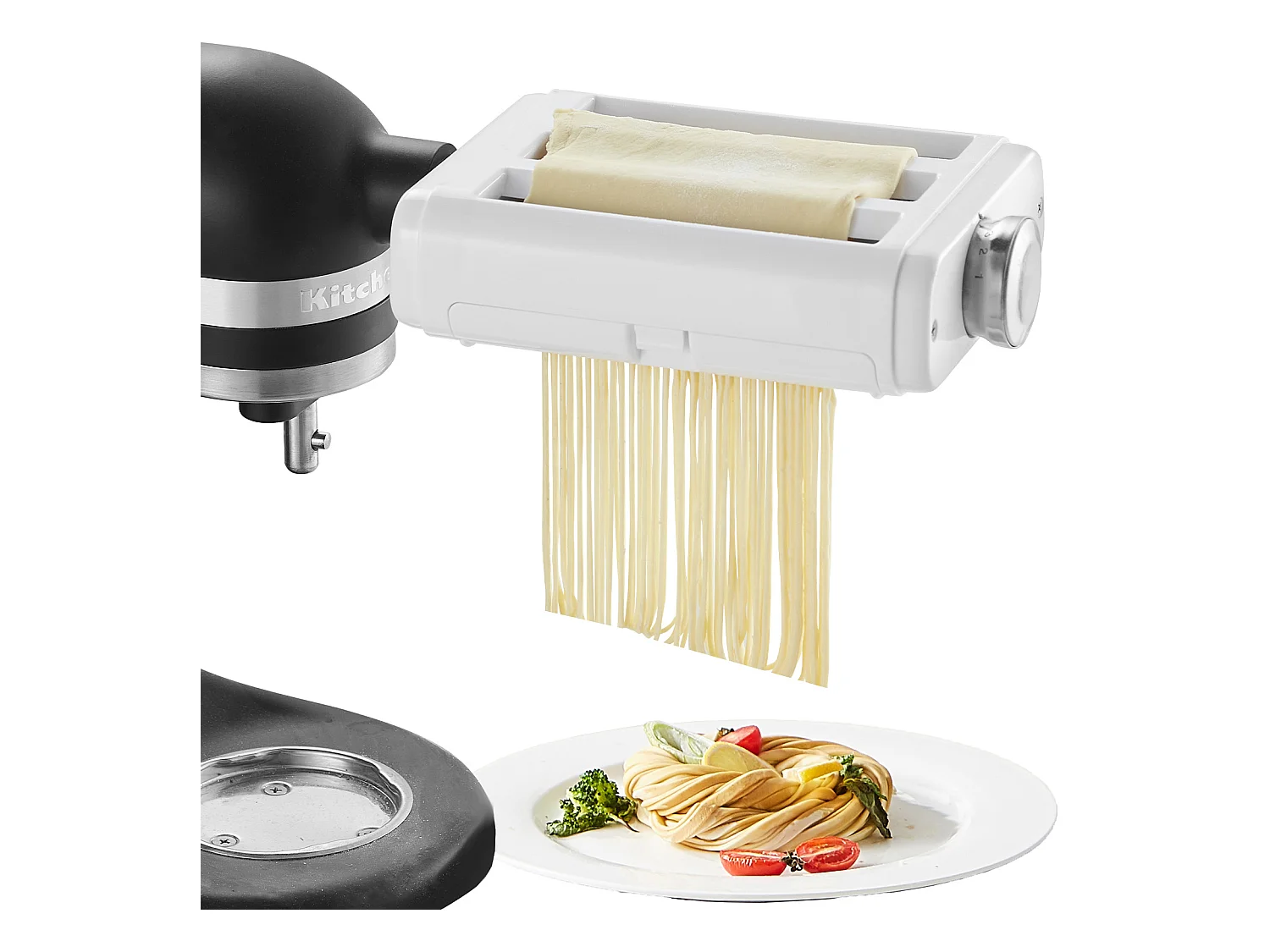 Rouleau à Pâtes SucceBuy Accessoire pour Pâtes 3 en 1 pour Mixeur KitchenAid Ensemble de Coupe-rouleaux en Acier Inoxydable