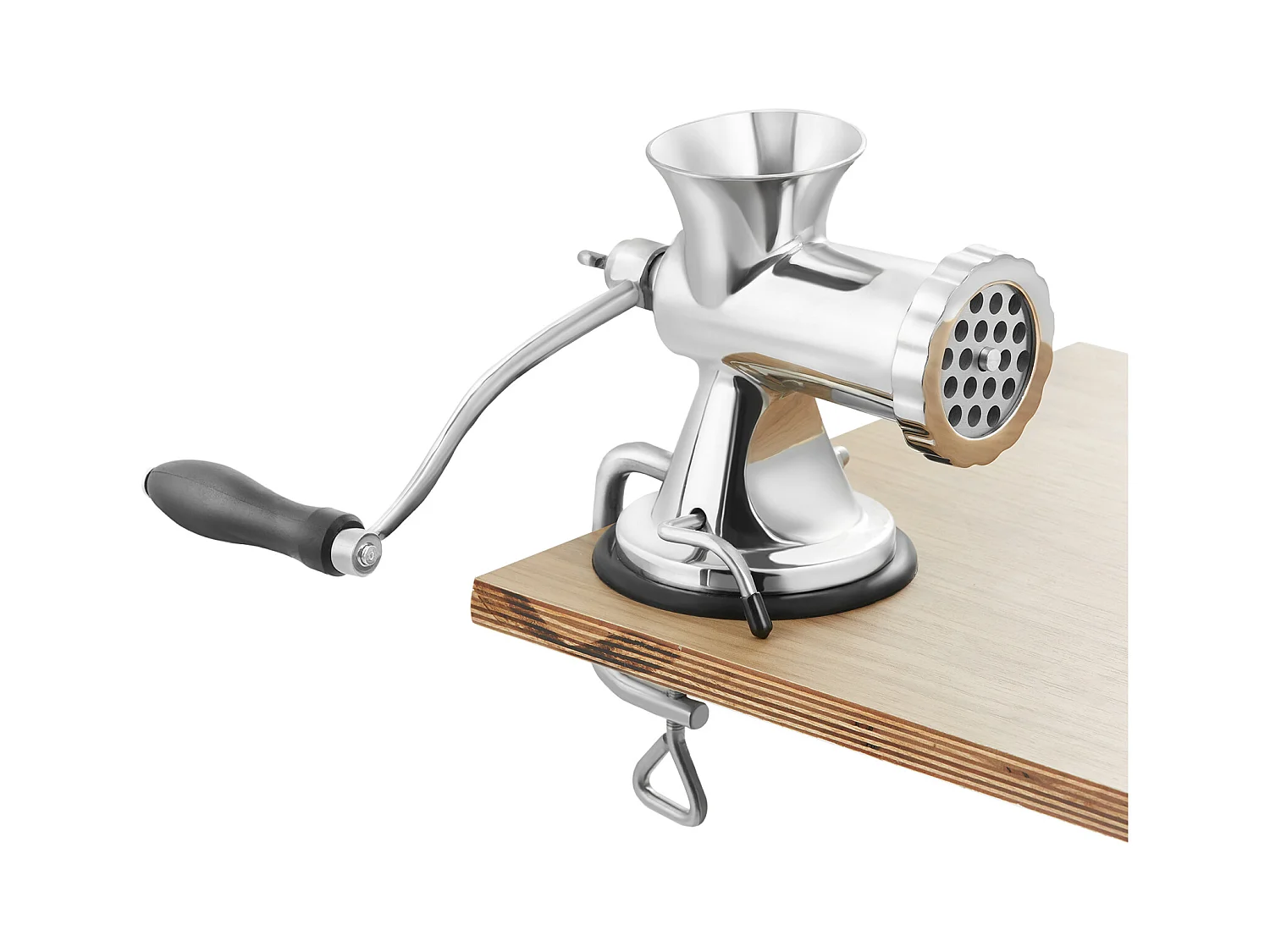 Hachoir à Viande Manuel Succebuy en Acier Inoxydable 304 avec Ventouse et Pince