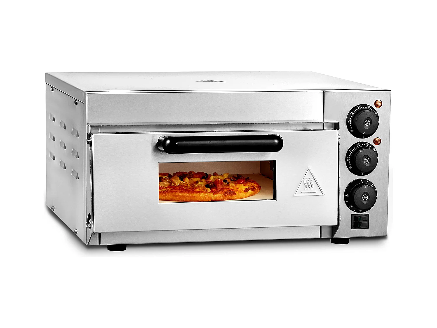 Four à Pizza SucceBuy Commercial, Comptoir, 35.56CM, Parfait pour Votre Cuisine, Votre Dortoir, Votre Camping et Vos Fêtes