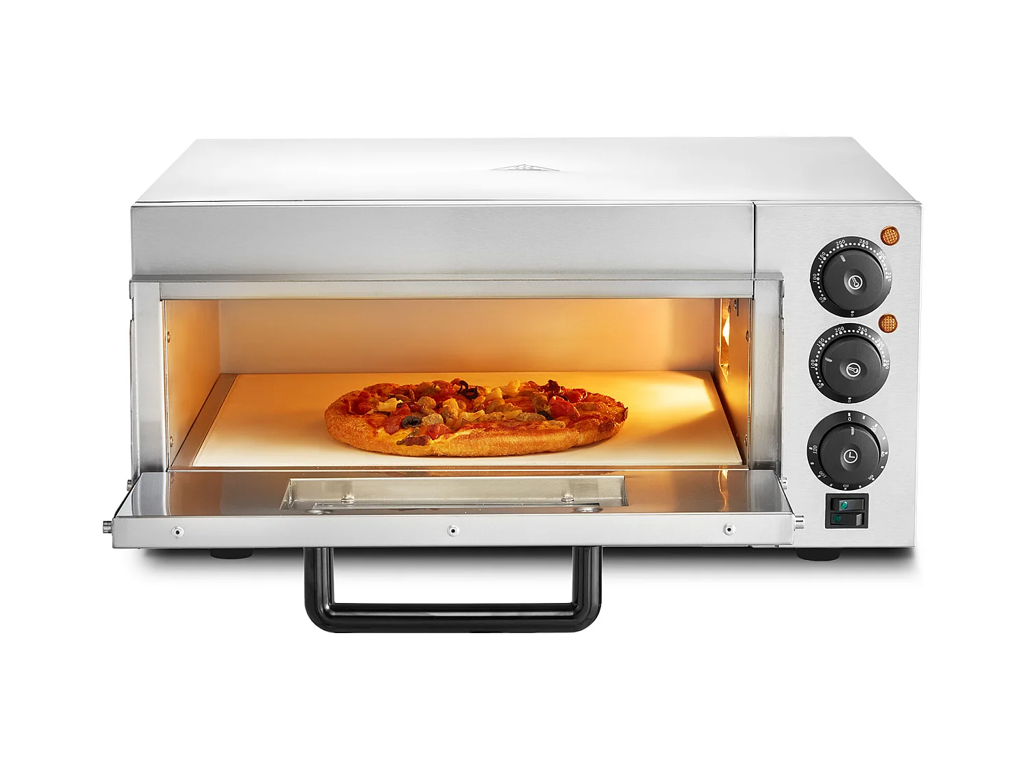 Four à Pizza SucceBuy Commercial, Comptoir, 35.56CM, Parfait pour Votre Cuisine, Votre Dortoir, Votre Camping et Vos Fêtes