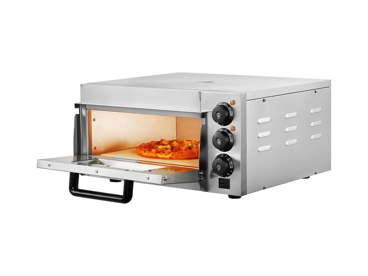 Four à Pizza SucceBuy Commercial, Comptoir, 35.56CM, Parfait pour Votre Cuisine, Votre Dortoir, Votre Camping et Vos Fêtes