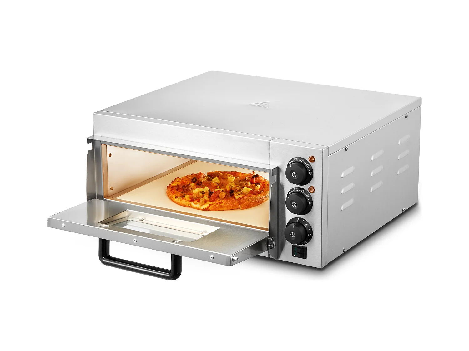 Four à Pizza SucceBuy Commercial, Comptoir, 35.56CM, Parfait pour Votre Cuisine, Votre Dortoir, Votre Camping et Vos Fêtes