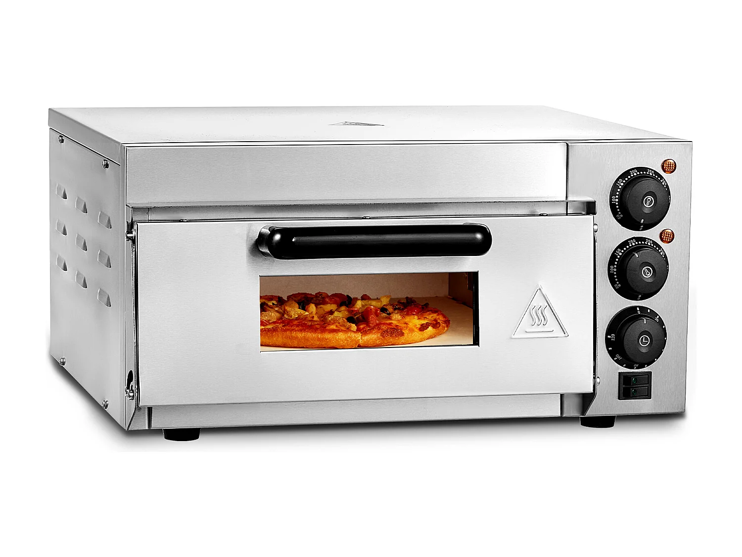 Four à Pizza SucceBuy Commercial, Comptoir, 35.56CM, Parfait pour Votre Cuisine, Votre Dortoir, Votre Camping et Vos Fêtes