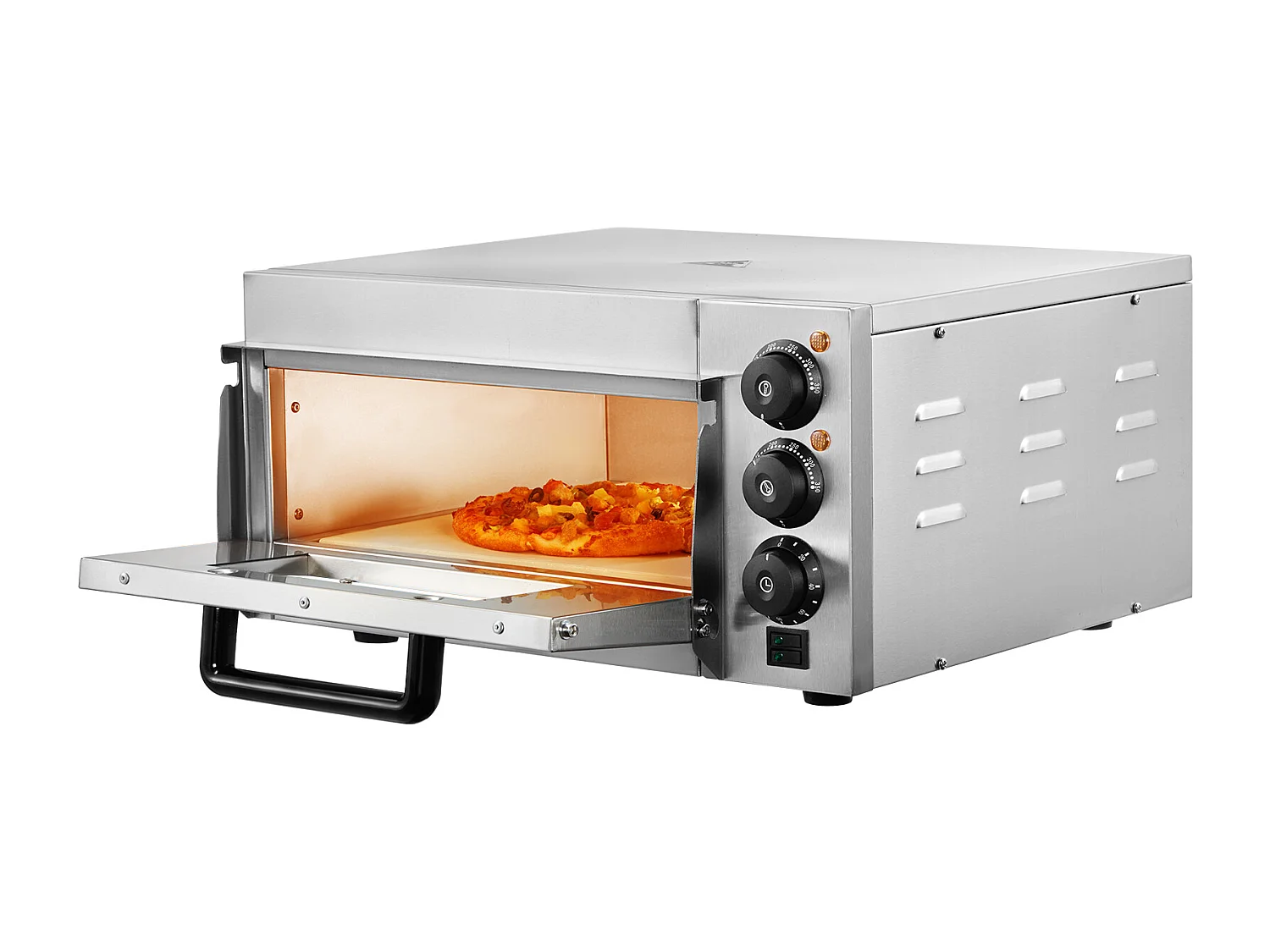 Four à Pizza SucceBuy Commercial, Comptoir, 35.56CM, Parfait pour Votre Cuisine, Votre Dortoir, Votre Camping et Vos Fêtes