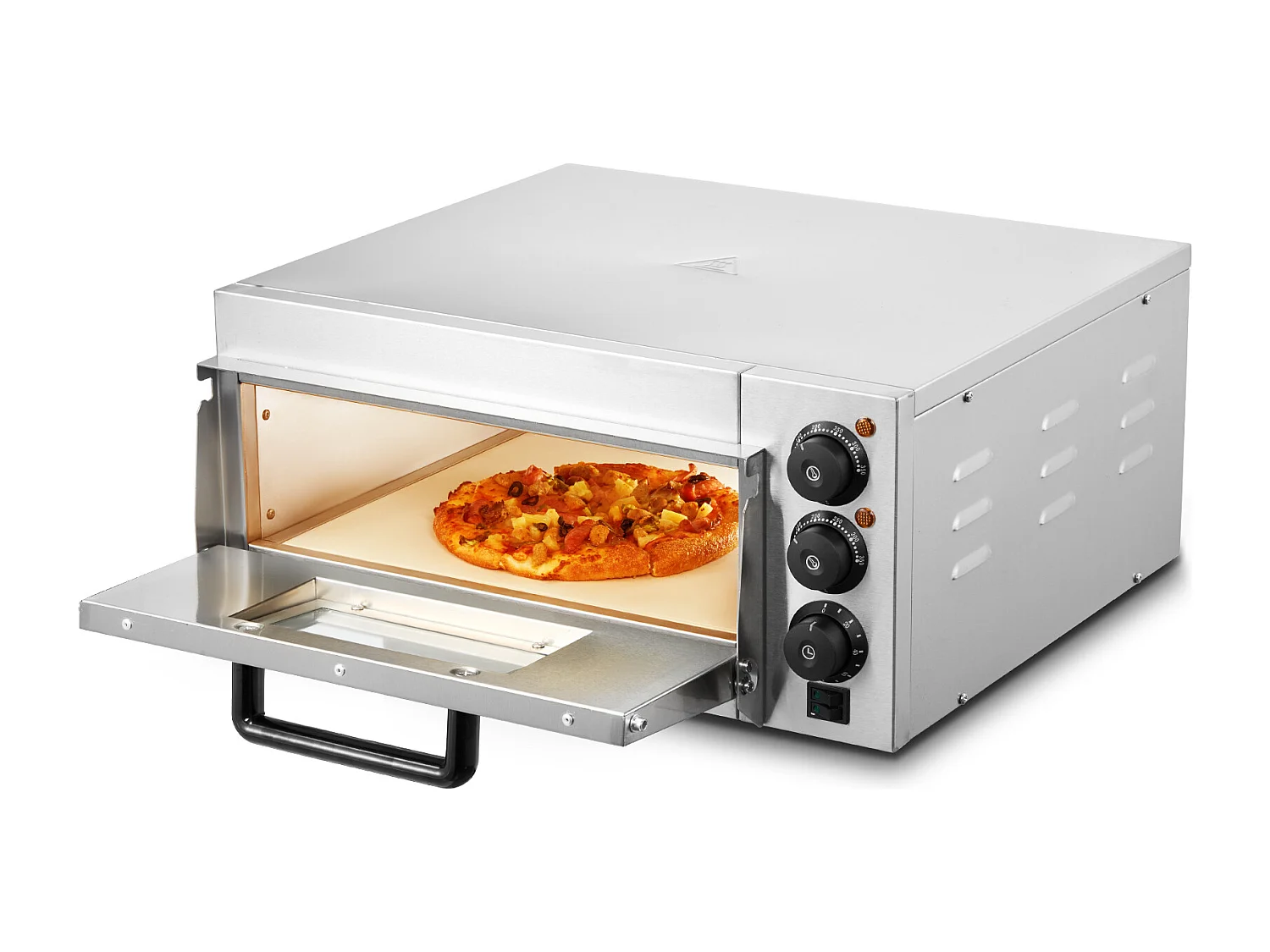 Four à Pizza SucceBuy Commercial, Comptoir, 35.56CM, Parfait pour Votre Cuisine, Votre Dortoir, Votre Camping et Vos Fêtes