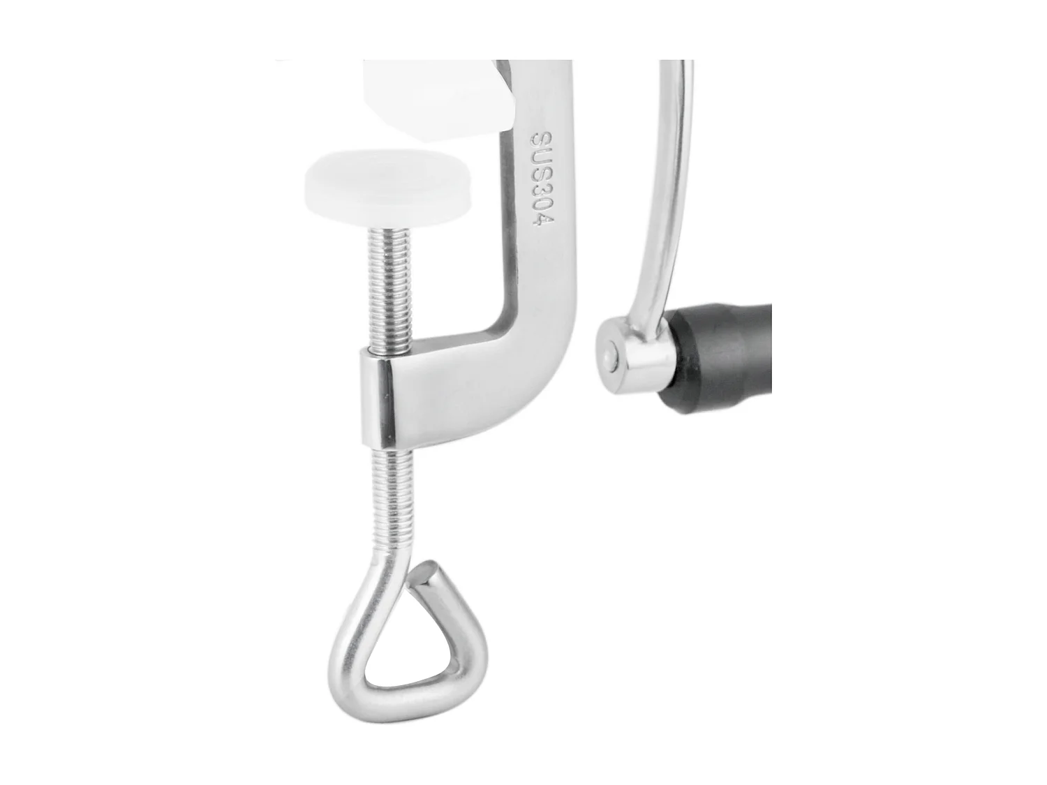 Hachoir à Viande Manuel Succebuy, Hachoir à Main en Acier Inoxydable 304 avec Pince de Table