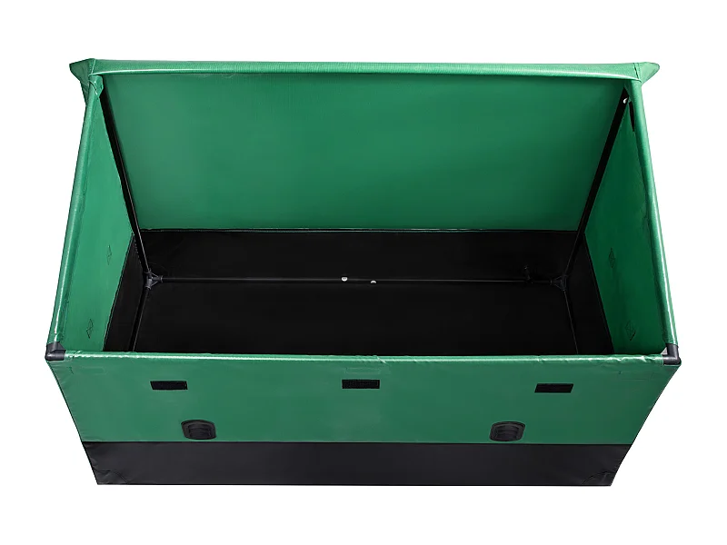 Caja de Almacenamiento Succebuy Baúl de Almacenamiento para Terraza Exterior de 660L, Cubierta PE Impermeable