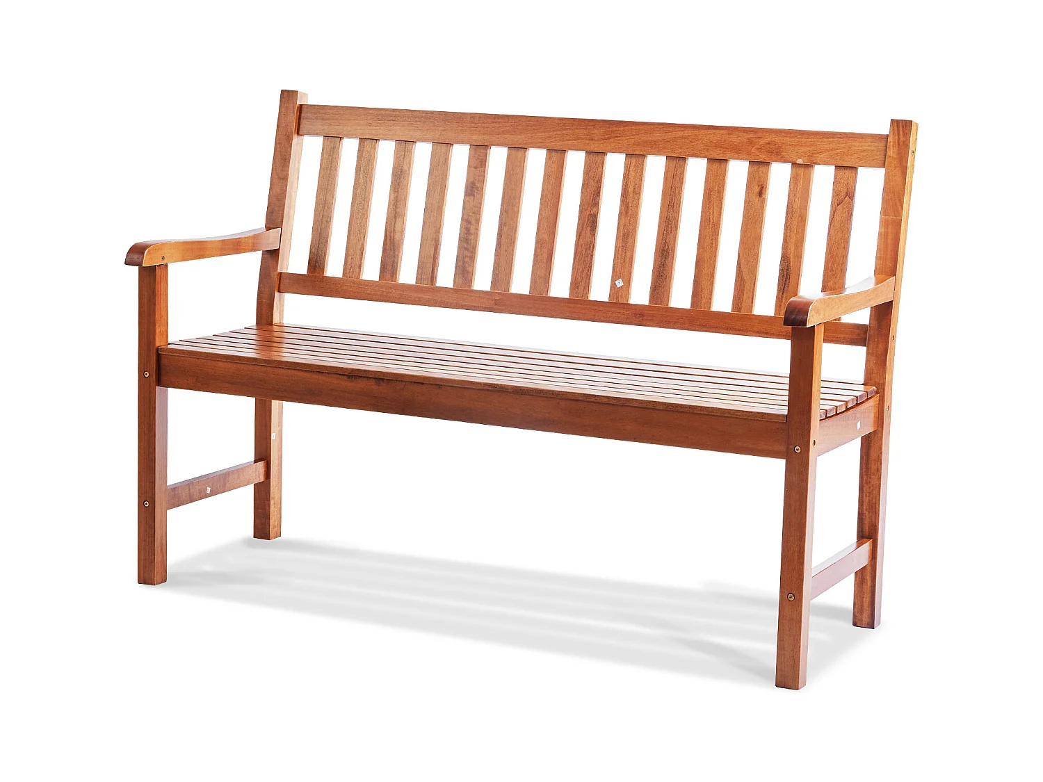 Ławka Ogrodowa z Drewna SucceBuy 127 cm, Nośność 363 kg, Meble Ogrodowe do Patio i Werandy