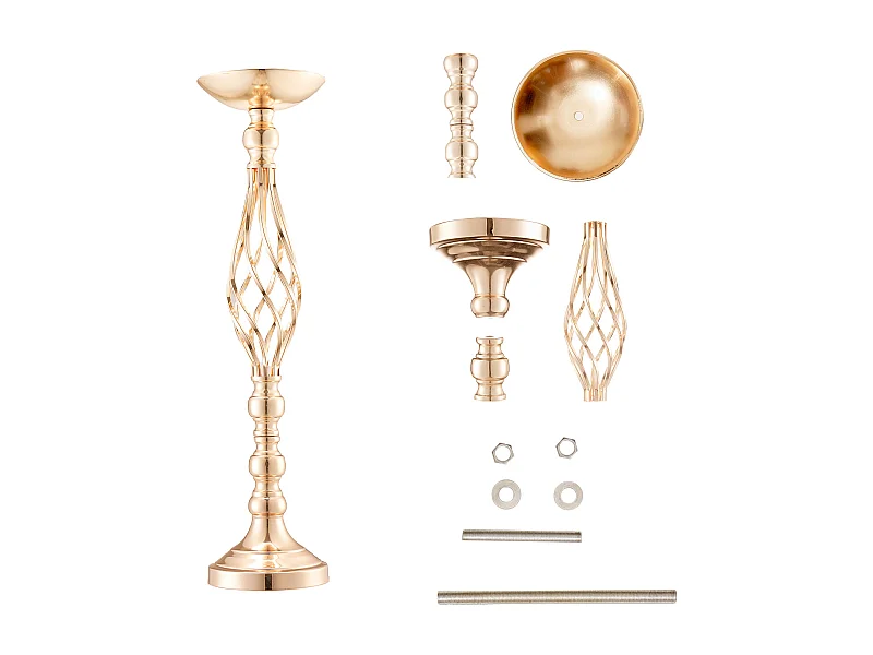 Vase Succebuy Set von 20 Metallblumenvasen für Hochzeits Tisch 58 Cm