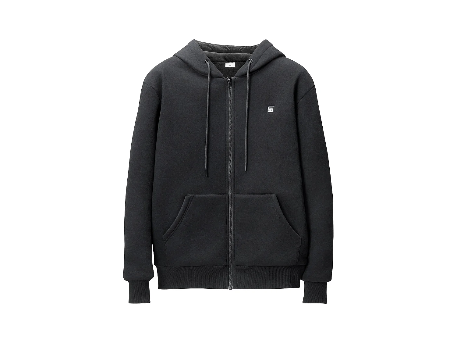 Sweat à Capuche Chauffant SucceBuy, 7,4 V, 5 Zones de Chauffage, Veste Zippée Unisexe, Noir, Taille XL