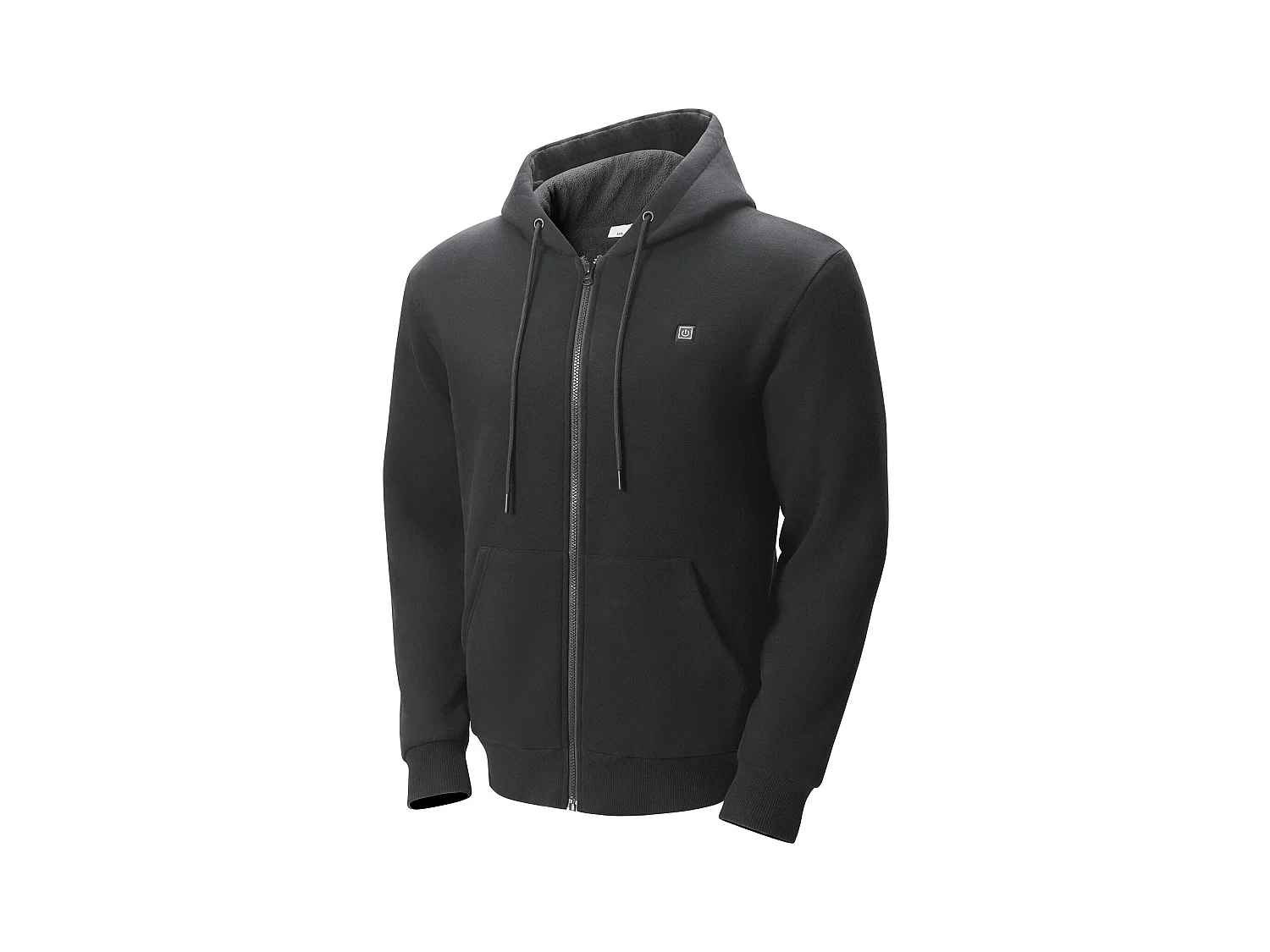 Sweat à Capuche Chauffant SucceBuy, 7,4 V, 5 Zones de Chauffage, Veste Zippée Unisexe, Noir, Taille XL