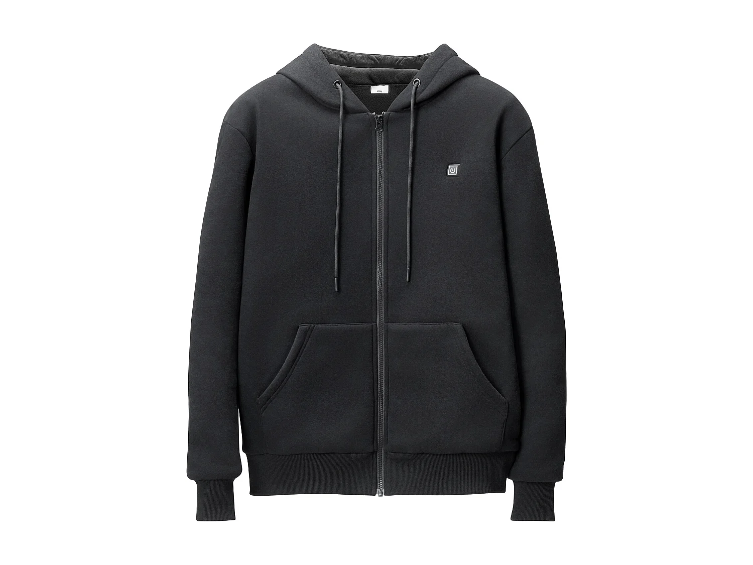 Sweat à Capuche Chauffant SucceBuy, 7,4 V, 5 Zones de Chauffage, Veste Zippée Unisexe, Noir, Taille XL