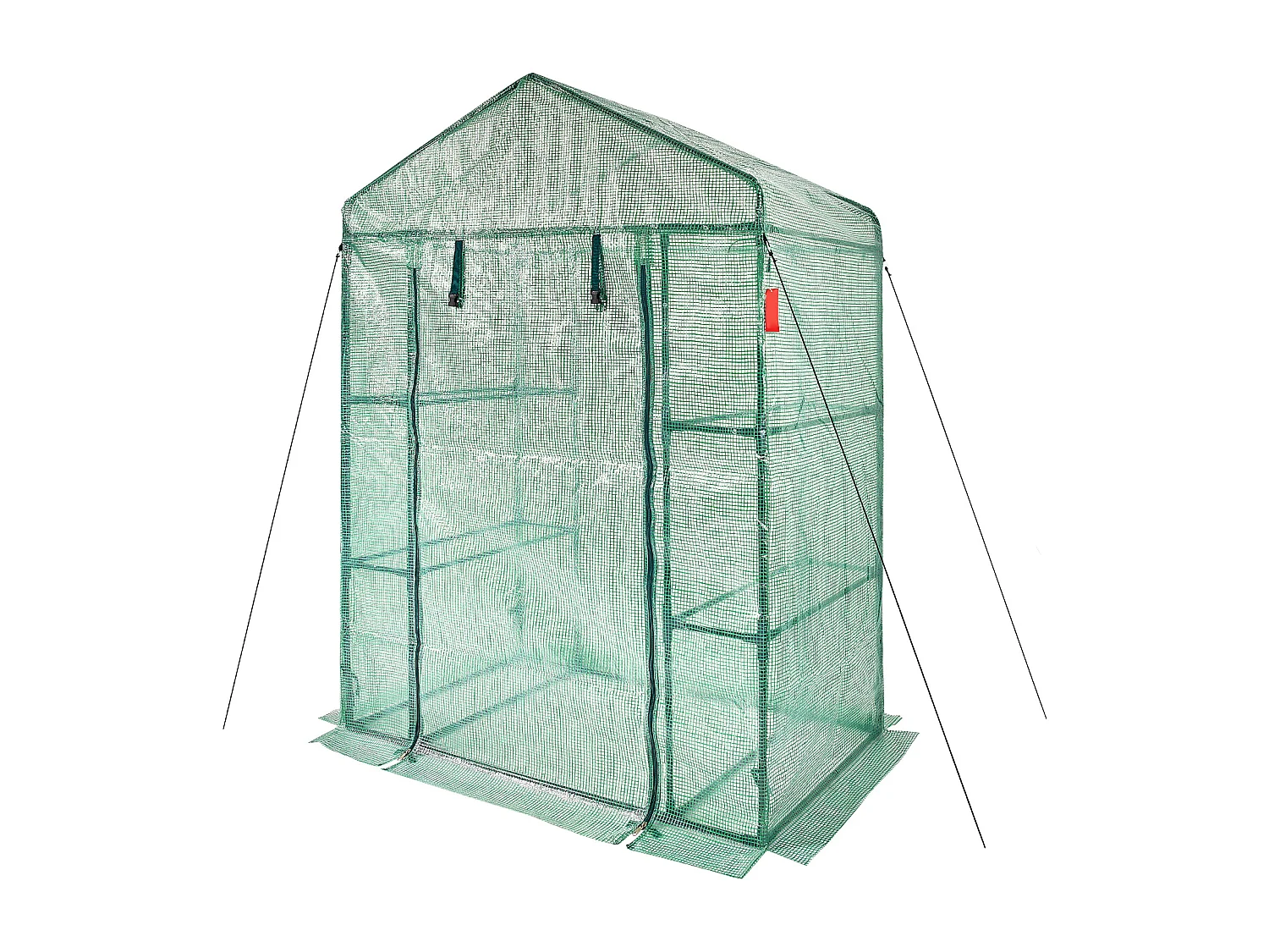 Serre Tunnel SucceBuy avec Étagères 140.21 x 73.15 x 204.22cm