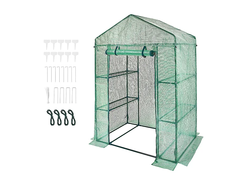 Tunnelkas met Planken SucceBuy 140,21 x 73,15 x 204,22 cm