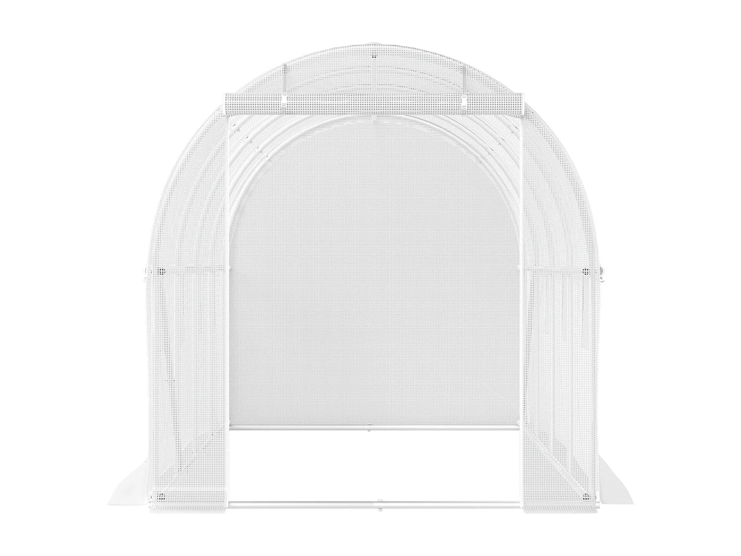 Invernadero Tipo Túnel SucceBuy 457,2 x 213,36 x 213,36 cm Invernadero para Caminar, Estructura Galvanizada y Cubierta Impermeable