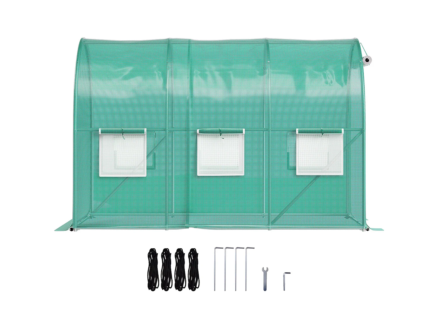 Serre Tunnel SucceBuy 304.8x213.36x213.36 cm, Cadre Galvanisé, Couverture Imperméable