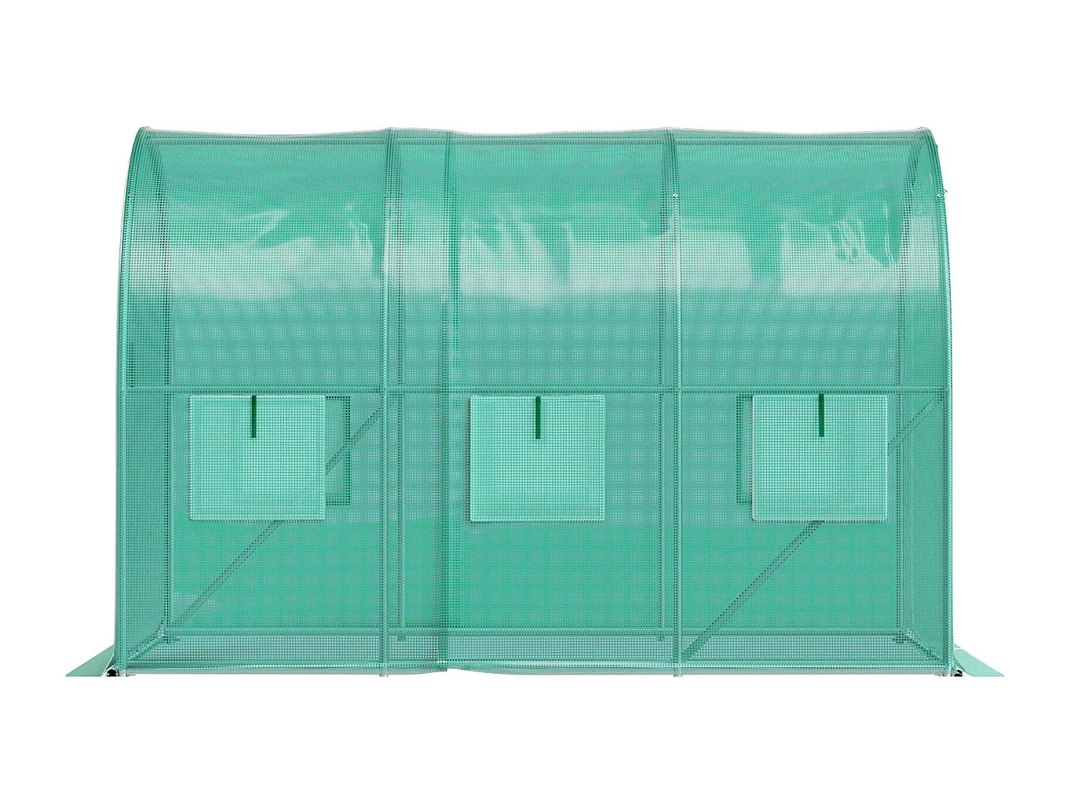 Serre Tunnel SucceBuy 304.8x213.36x213.36 cm, Cadre Galvanisé, Couverture Imperméable