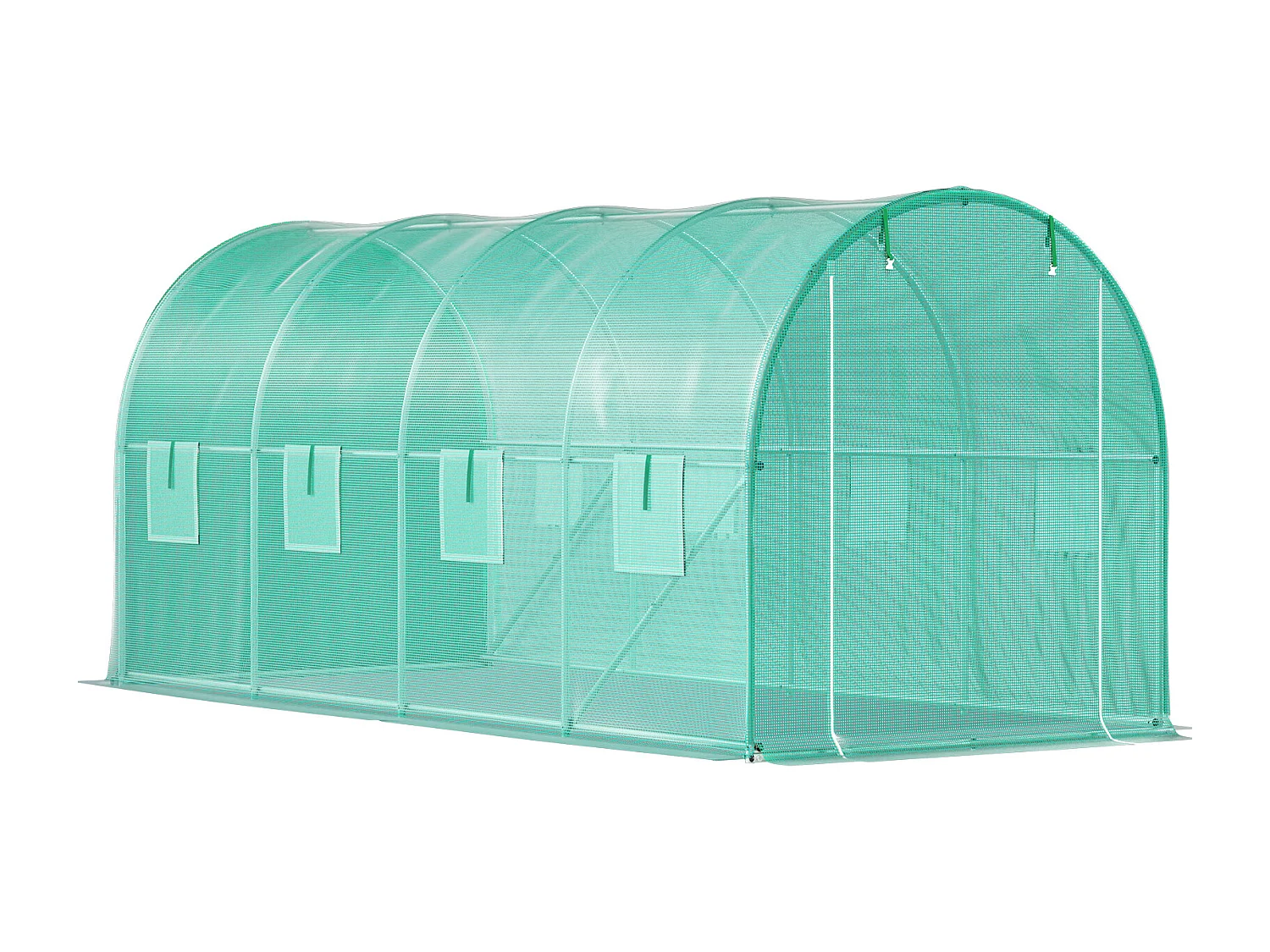 Folientunnel SucceBuy mit Verzinktem Rahmen 4,5 x 2 x 2 m, Wasserdicht