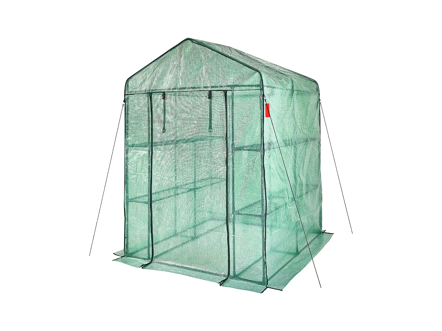 Serre Tunnel Portable SucceBuy avec Étagères 1.4 x 1.4 x 2 m