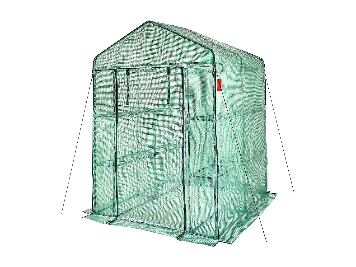 Invernadero Tipo Túnel Portátil SucceBuy con Estantes 1,4 x 1,4 x 2 m