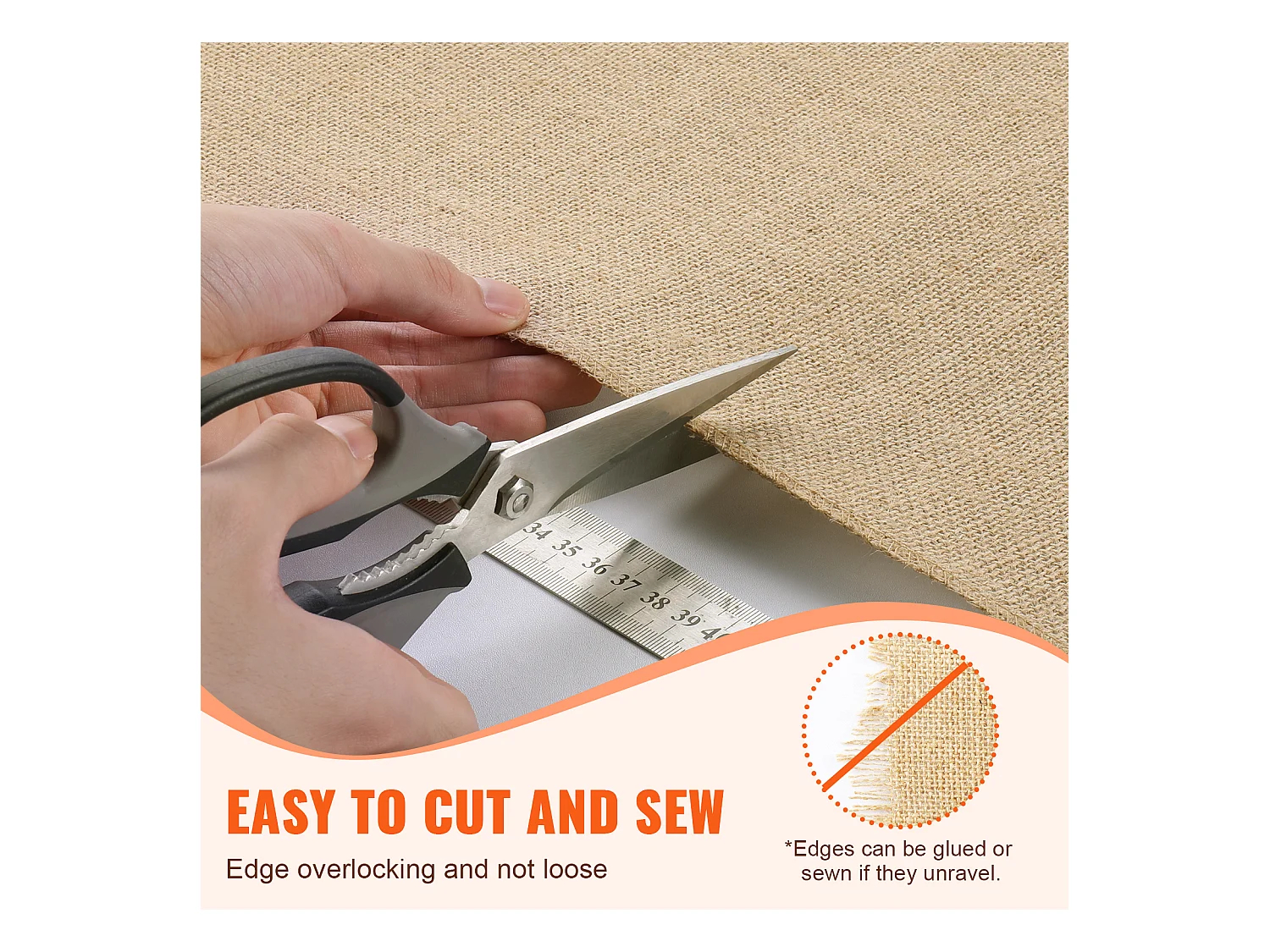 Rouleau de Toile de Jute SucceBuy, 355 mm x 9,1 m, pour l'Artisanat et l'Emballage Hivernal des Plantes