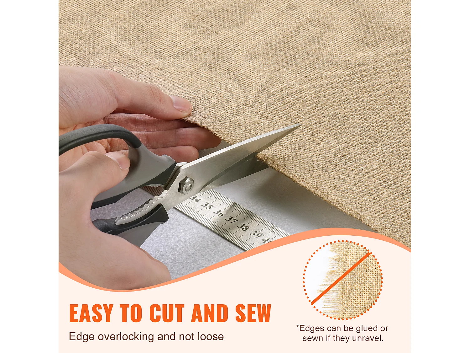 Rouleau de Toile de Jute SucceBuy, 355 mm x 9,1 m, pour l'Artisanat et l'Emballage Hivernal des Plantes