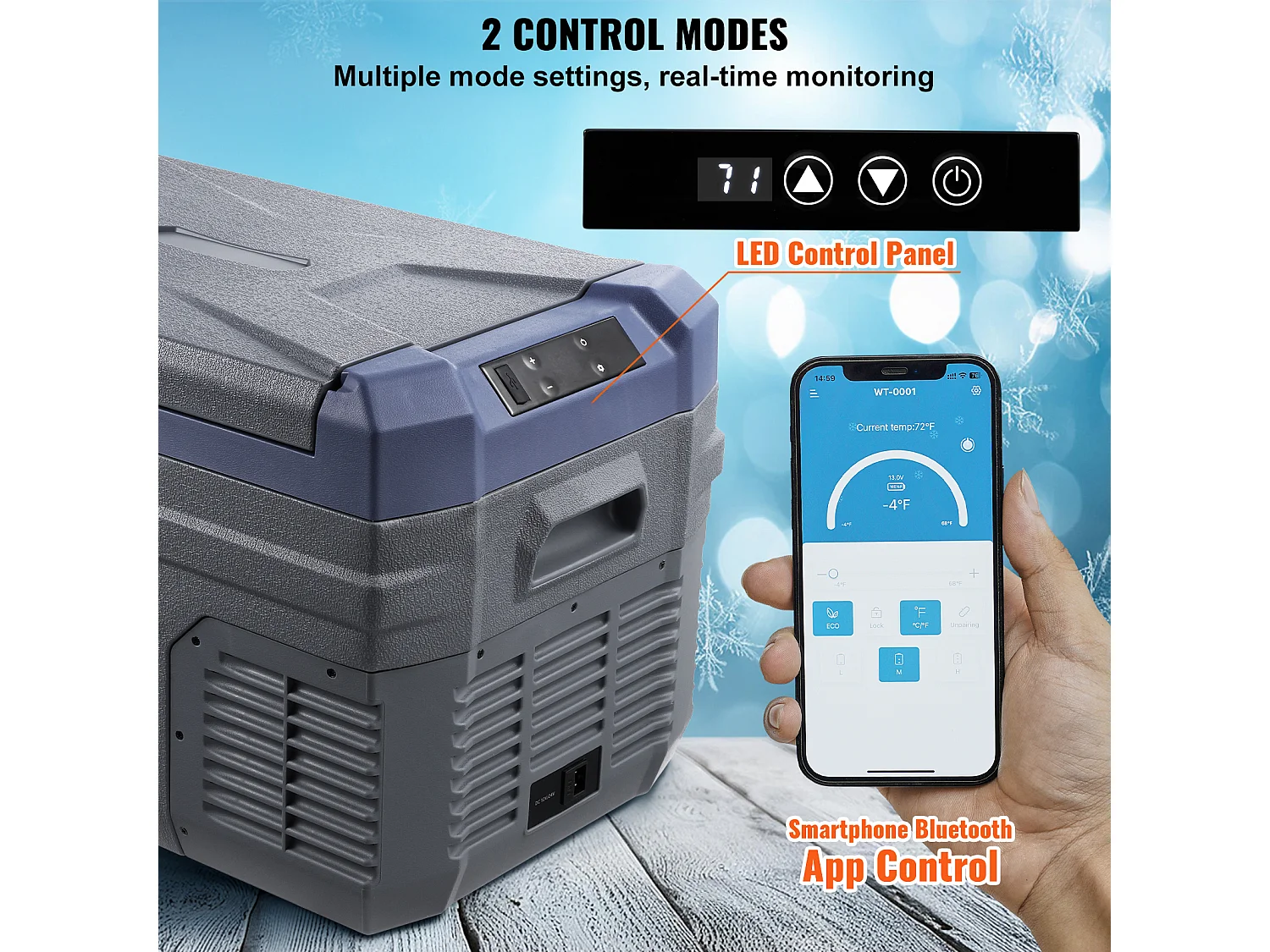 Réfrigérateur de Voiture SucceBuy Réfrigérateur Congélateur Portable pour Voiture 30L avec Compresseur à Zone Unique pour Voiture et Maison