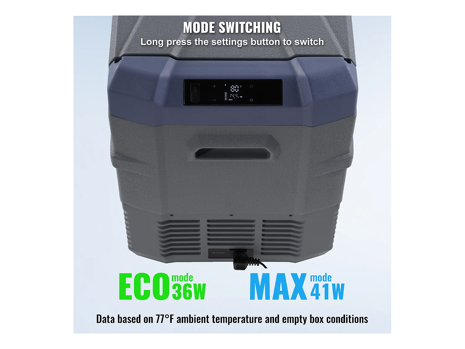 Lodówka Samochodowa SucceBuy Przenośna Lodówka Samochodowa z Kompresorem 50L Dwustrefowa do Domu i Samochodu