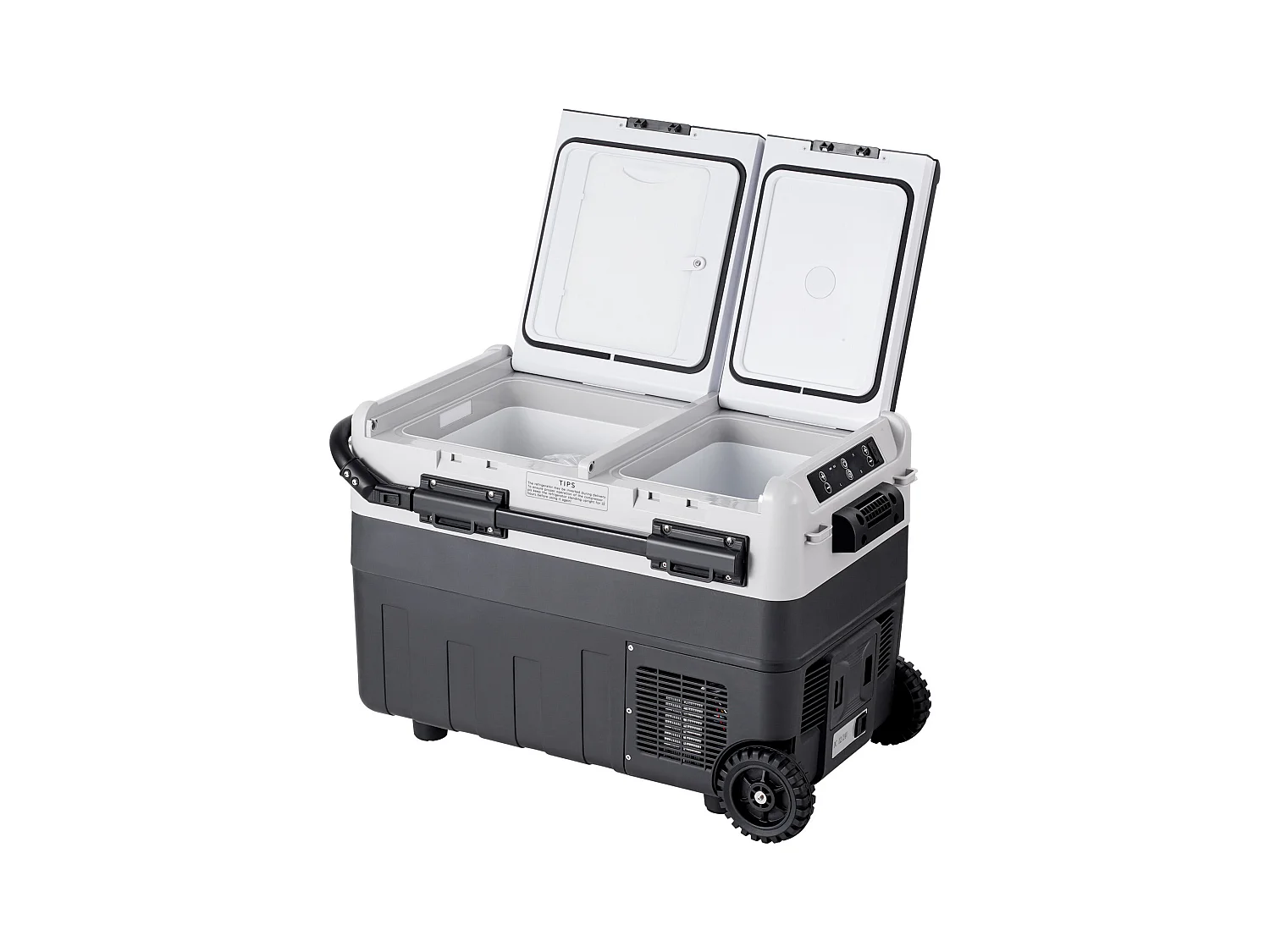 Lodówka Samochodowa SucceBuy Przenośna Lodówka Samochodowa z Kompresorem 50L Dwustrefowa do Domu i Samochodu