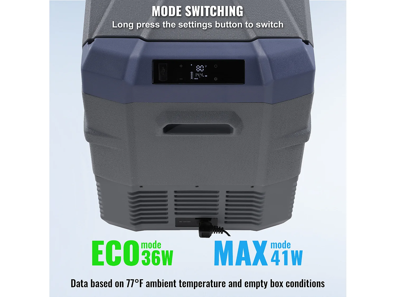 Réfrigérateur de Voiture SucceBuy Réfrigérateur de Voiture Portable avec Compresseur 50L à Double Zone pour la Maison et la Voiture