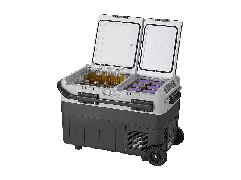 Frigorífico de Automóvel SucceBuy Frigorífico e Congelador Portátil para Carro. 40L, Zona Dupla. Compressor para Carro e Casa.