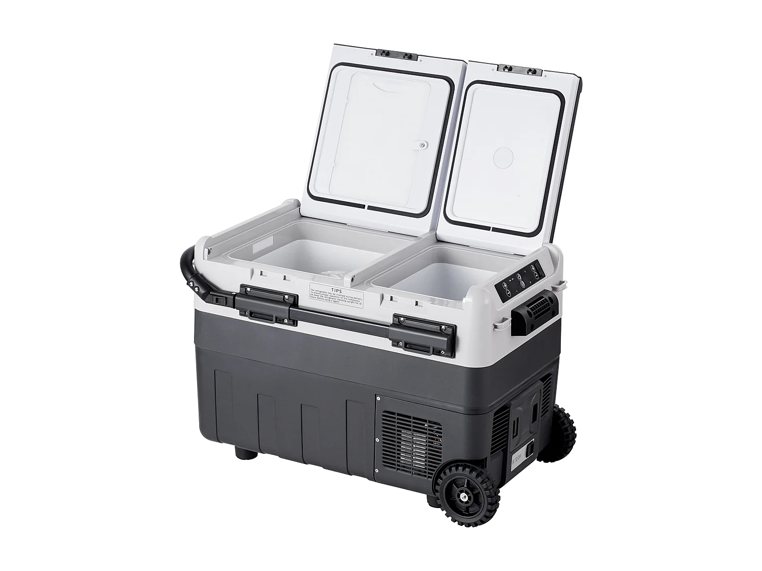 Frigorífico de Automóvel SucceBuy Frigorífico e Congelador Portátil para Carro. 40L, Zona Dupla. Compressor para Carro e Casa.