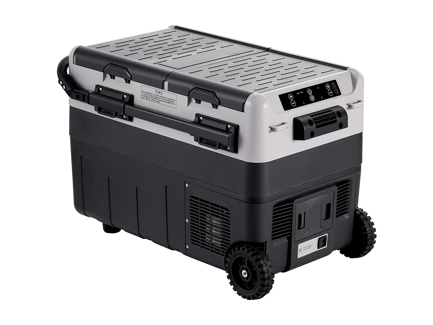 Réfrigérateur de Voiture SucceBuy Réfrigérateur Congélateur Portable pour Voiture 40L Double Zone, Compresseur pour Voiture et Maison