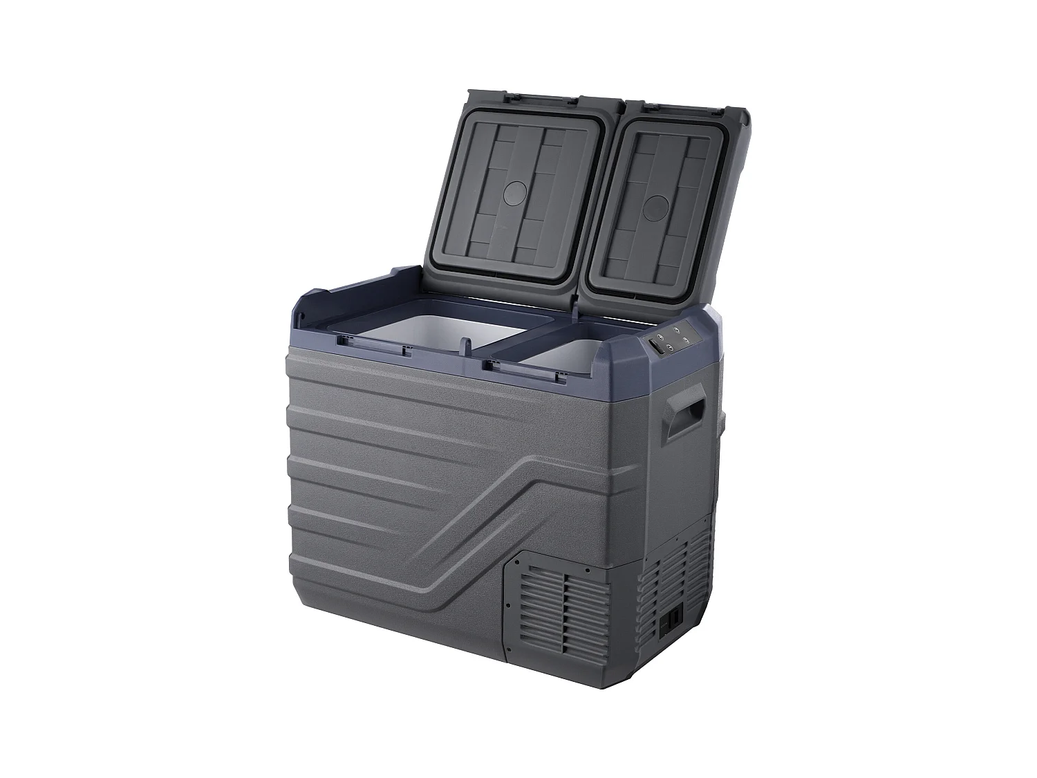 Refrigerador de Coche SucceBuy Refrigerador Portátil para Coche de 40L con Doble Zona para el Hogar y el Coche