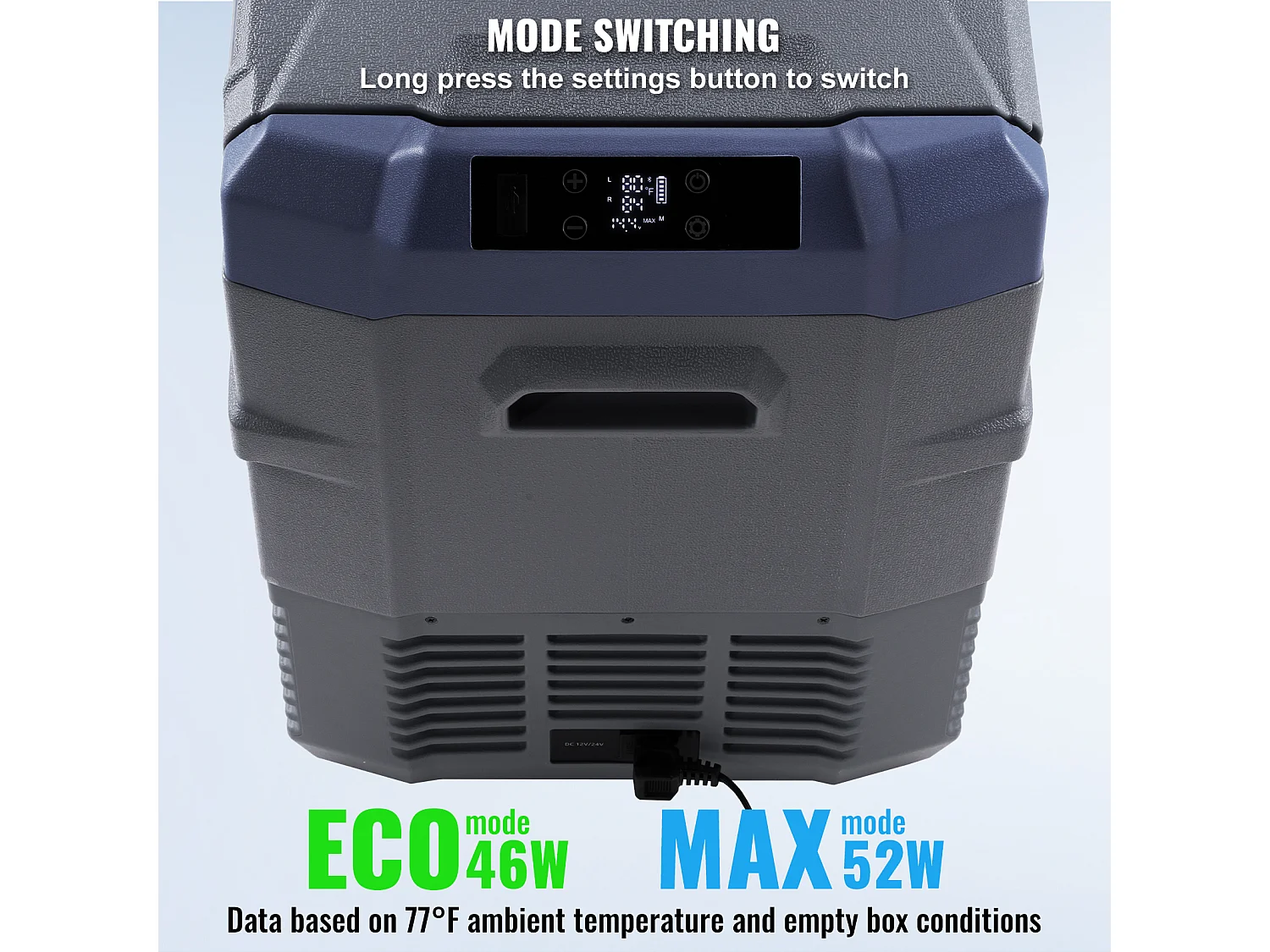 Lodówka Samochodowa SucceBuy 40L Przenośna Lodówka Samochodowa Dwustrefowa do Domu i Samochodu