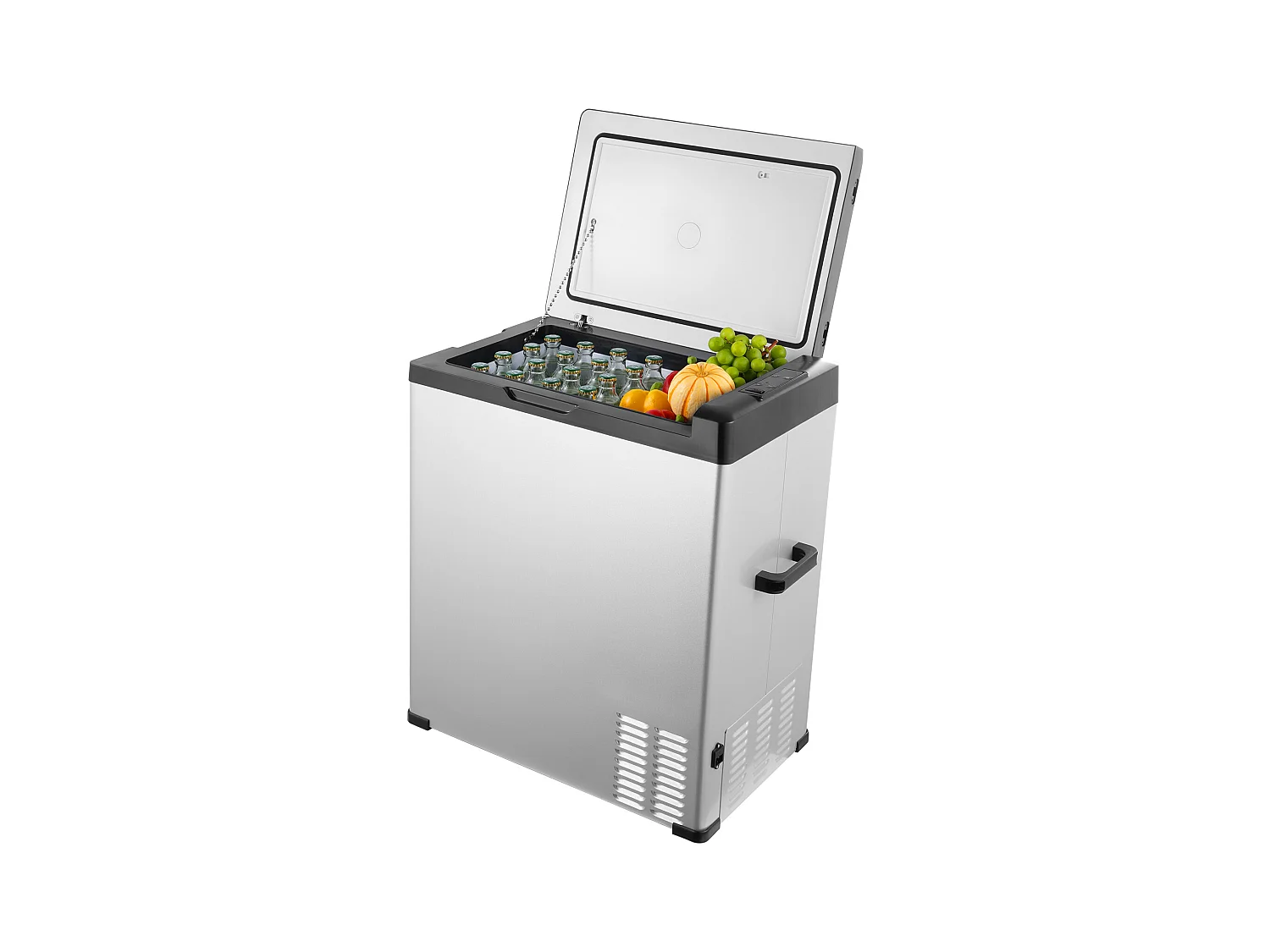 Autokoelkast SucceBuy Autokoelkast, 12 V Draagbare Koel-/Vriescombinatie, 70 L Koelbox met Één Zone, -16 ℃~20 ℃Instelbaar, 12/24V DC & 100-240V AC Compressor