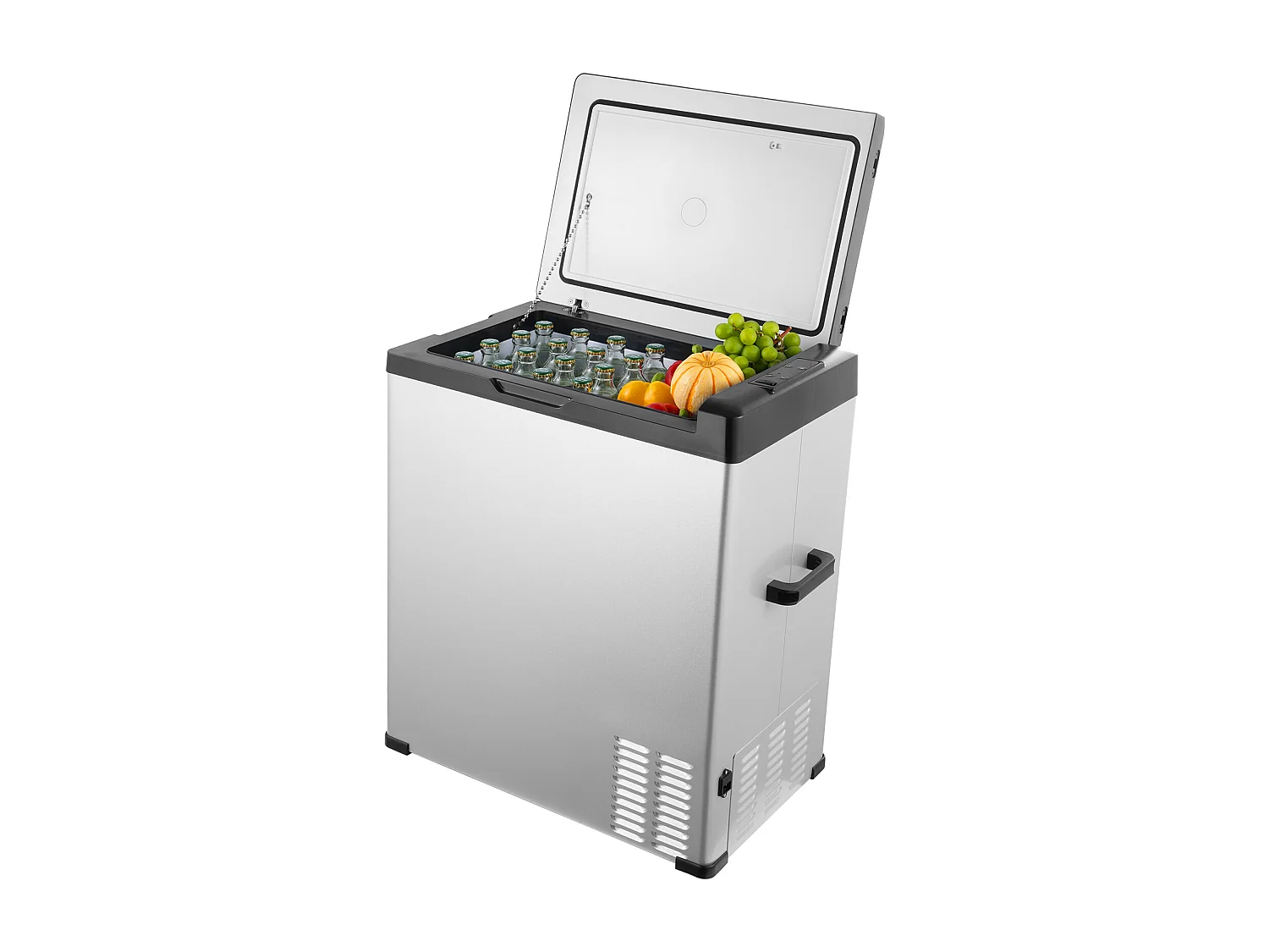 Réfrigérateur de Voiture SucceBuy Réfrigérateur de Voiture Portable 12V 70L à Zone Unique pour Camping-Car