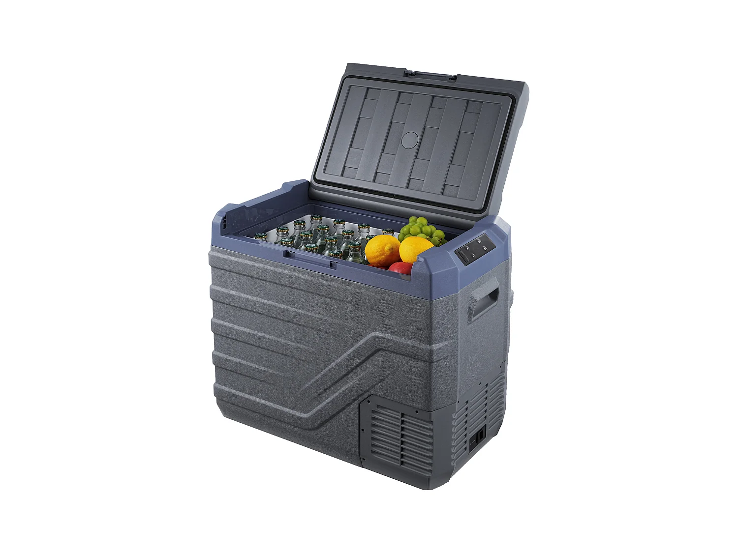 Réfrigérateur de Voiture SucceBuy Réfrigérateur-Congélateur Portable 45L pour Voiture, Compresseur à Zone Unique pour la Voiture, la Maison, Gris