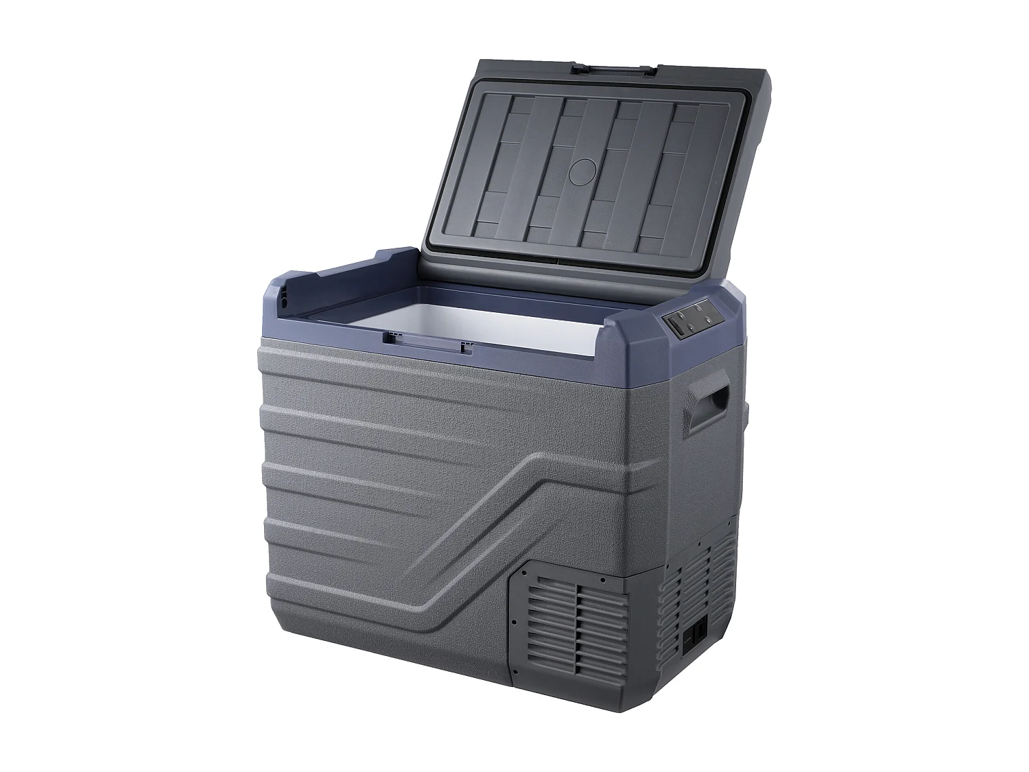 Réfrigérateur de Voiture SucceBuy Réfrigérateur-Congélateur Portable 45L pour Voiture, Compresseur à Zone Unique pour la Voiture, la Maison, Gris