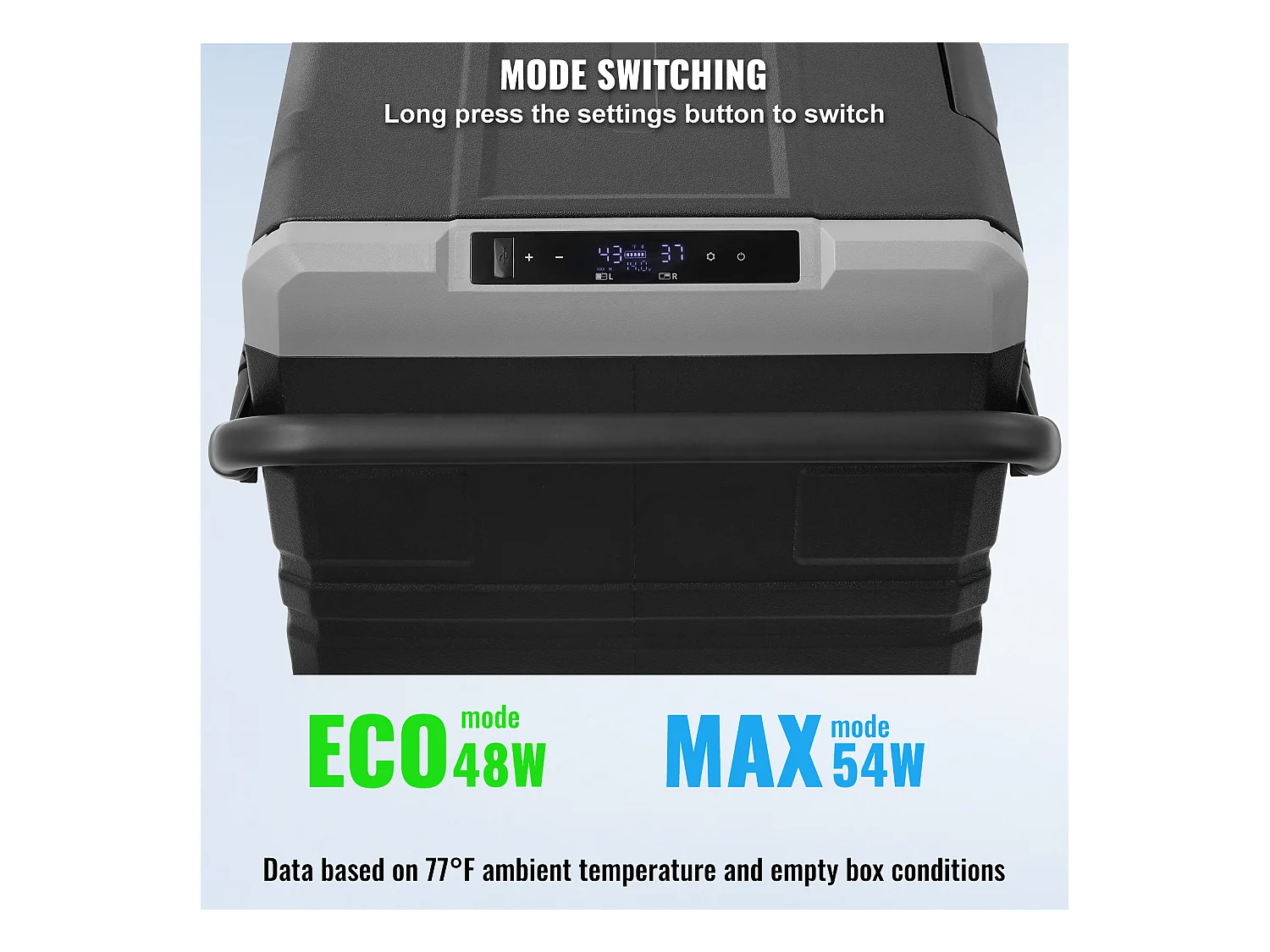 Réfrigérateur de Voiture SucceBuy Réfrigérateur de Voiture Portable 115L Double Zone pour Voiture et Maison