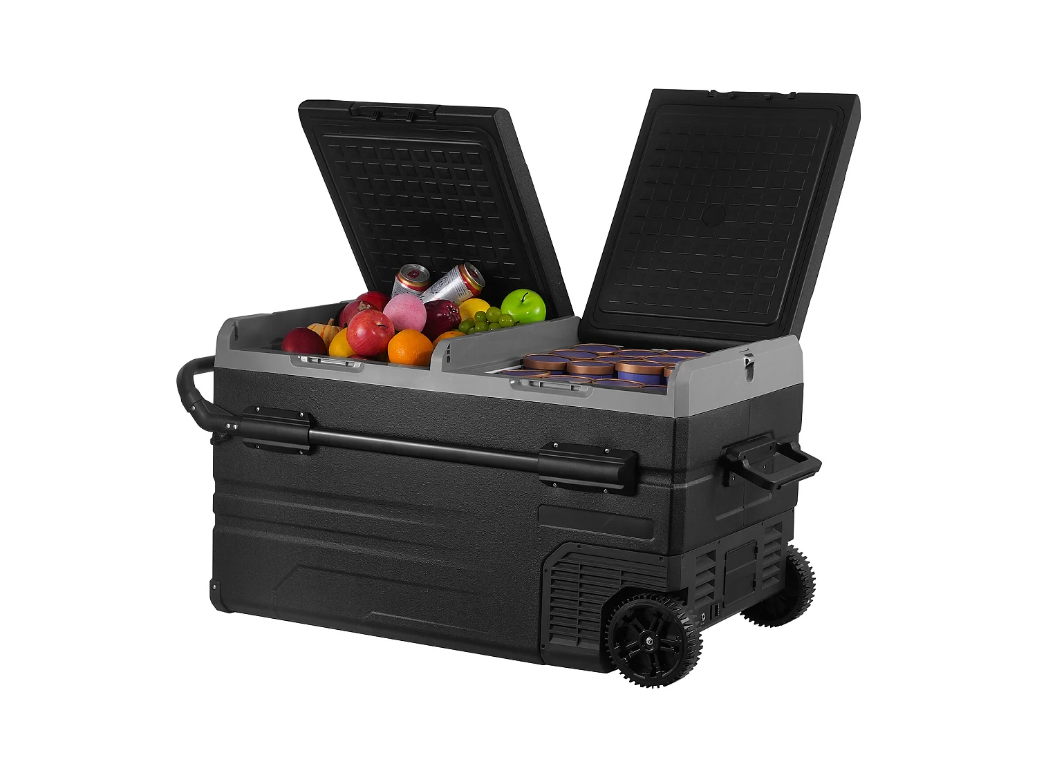 Réfrigérateur de Voiture SucceBuy Réfrigérateur de Voiture Portable 115L Double Zone pour Voiture et Maison